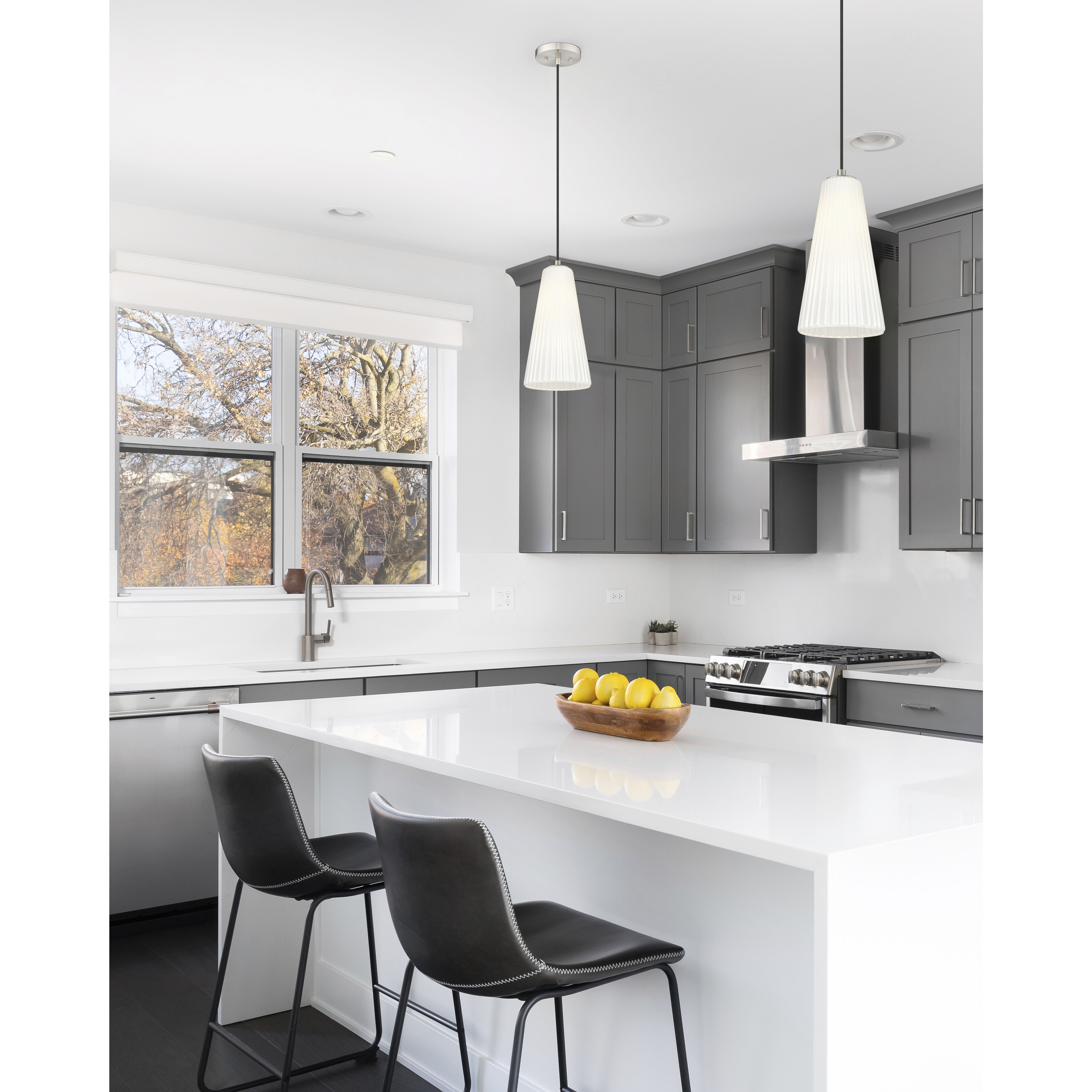 Farrell 1 Light 7.25 inch Brushed Nickel Pendant Ceiling Light