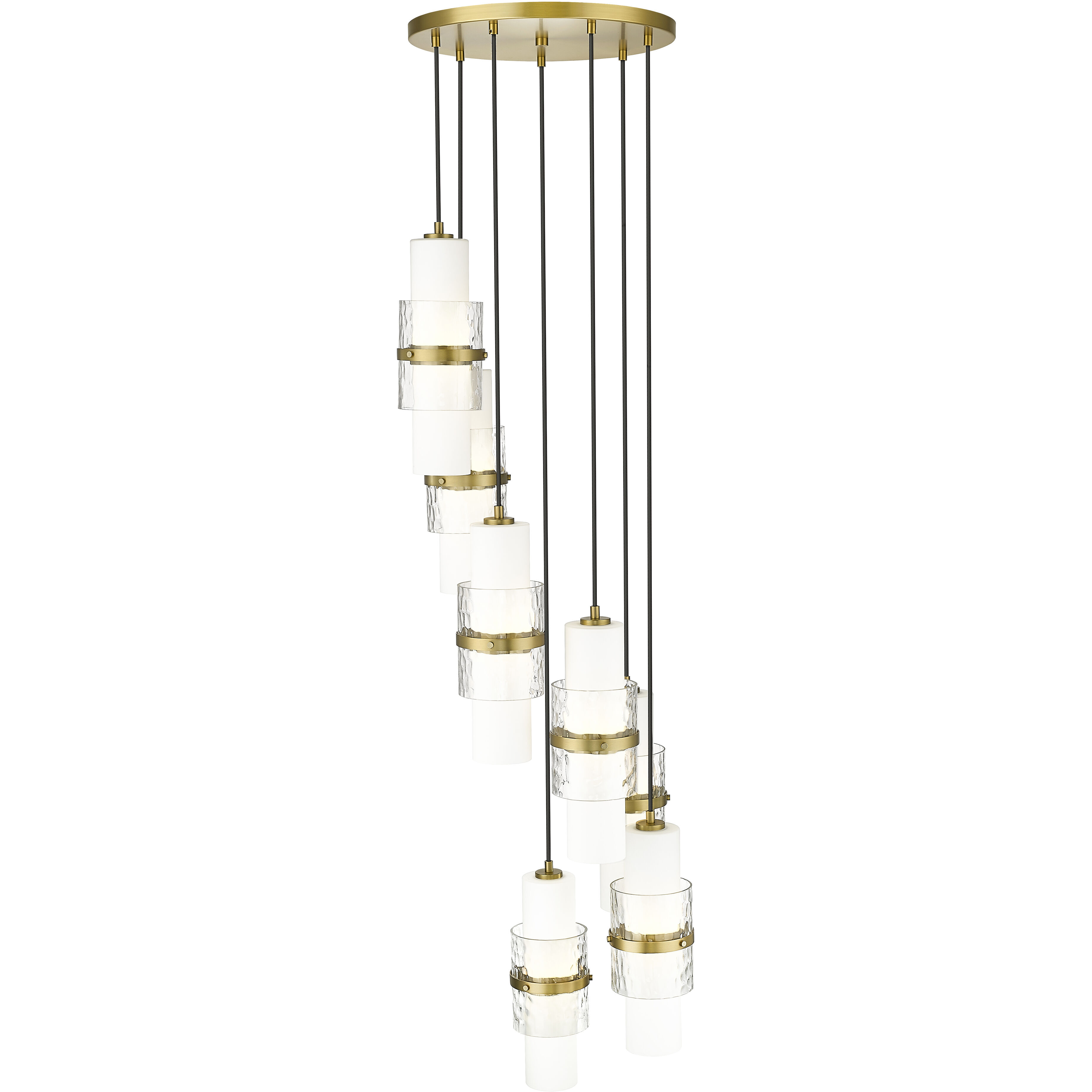 Cayden 7 Light 18 inch Modern Gold Chandelier Ceiling Light
