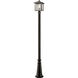 Aspen 1 Light 110 inch Oil Rubbed Bronze Outdoor Post Mounted Fixture