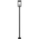Hartwell 4 Light 115.25 inch Sand Black Outdoor Post Mounted Fixture