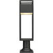 Barwick LED 23.25 inch Black Outdoor Pier Mounted Fixture