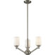 Montego 3 Light 20.63 inch Brushed Nickel Chandelier Ceiling Light