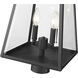 Broughton 2 Light 19.25 inch Black Outdoor Post Mount Fixture