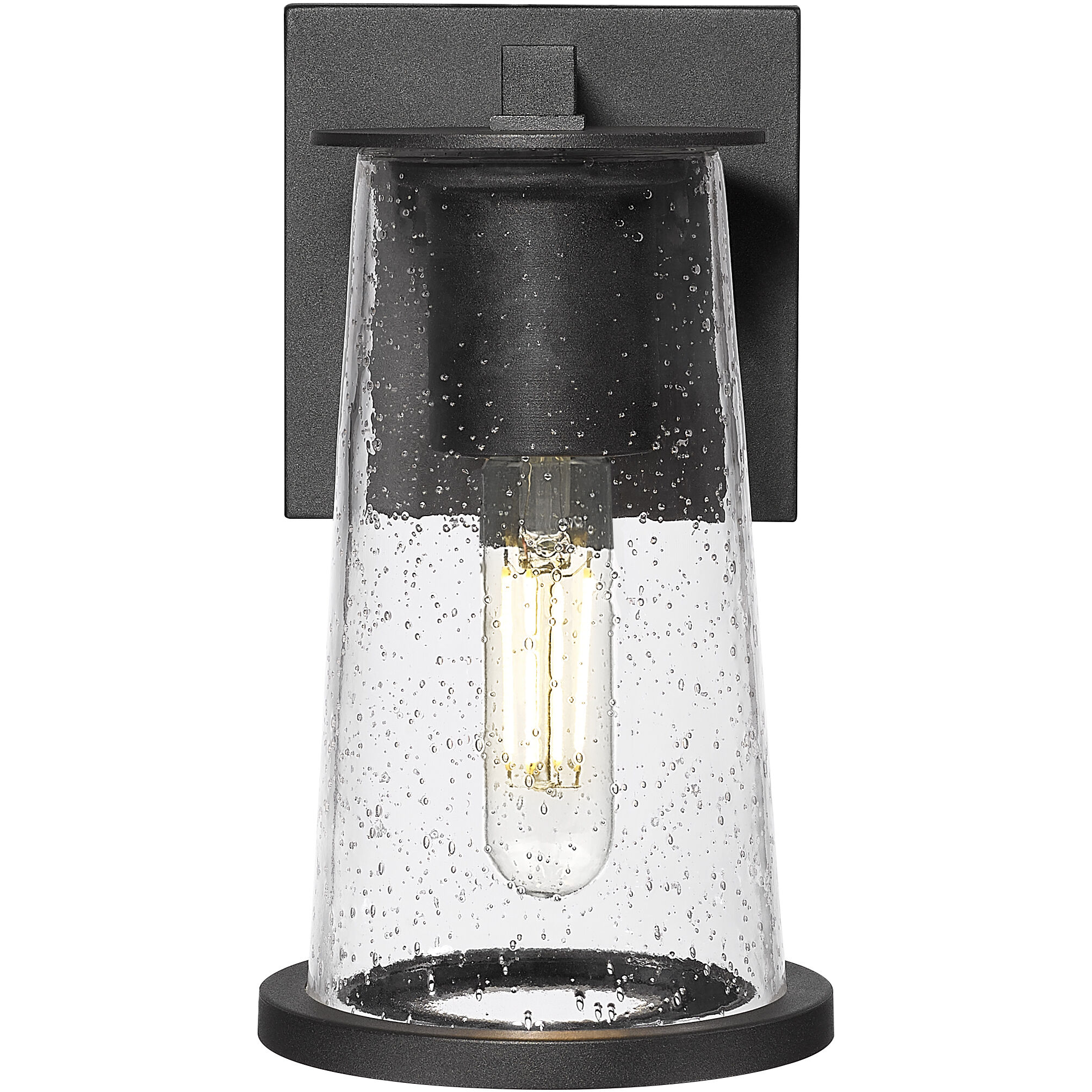 Bar Harbor 1 Light 9 inch Sand Black Outdoor Wall Light