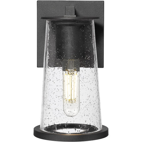 Bar Harbor 1 Light 9 inch Sand Black Outdoor Wall Light