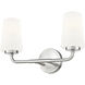 Montford 2 Light 16 inch Brushed Nickel Bath Vanity Light Wall Light