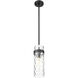 Fontaine 1 Light 5.75 inch Matte Black Pendant Ceiling Light