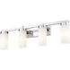 Danica 4 Light 29.5 inch Chrome Bath Vanity Light Wall Light