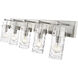 Fontaine 5 Light 44 inch Brushed Nickel Vanity Wall Light