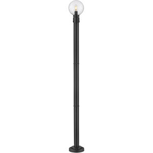 Laurent 1 Light 85.25 inch Black Outdoor Post Mounted Fixture