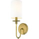 Ella 1 Light 5 inch Rubbed Brass Wall Sconce Wall Light