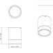 Algar LED 6 inch Matte Black and Modern Gold Flush Mount Ceiling Light