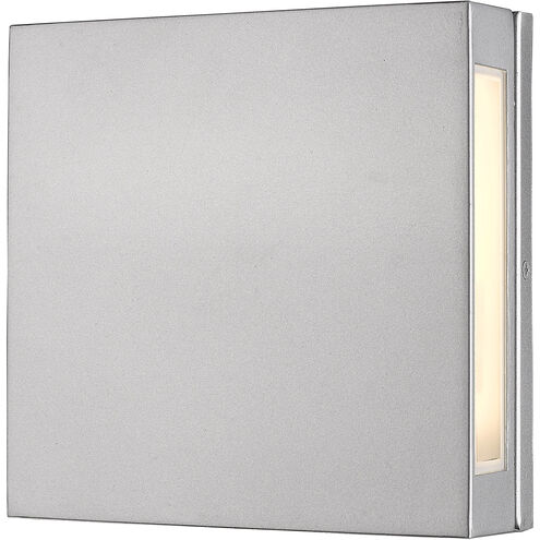 Quadrate LED 11 inch Silver Outdoor Wall Light