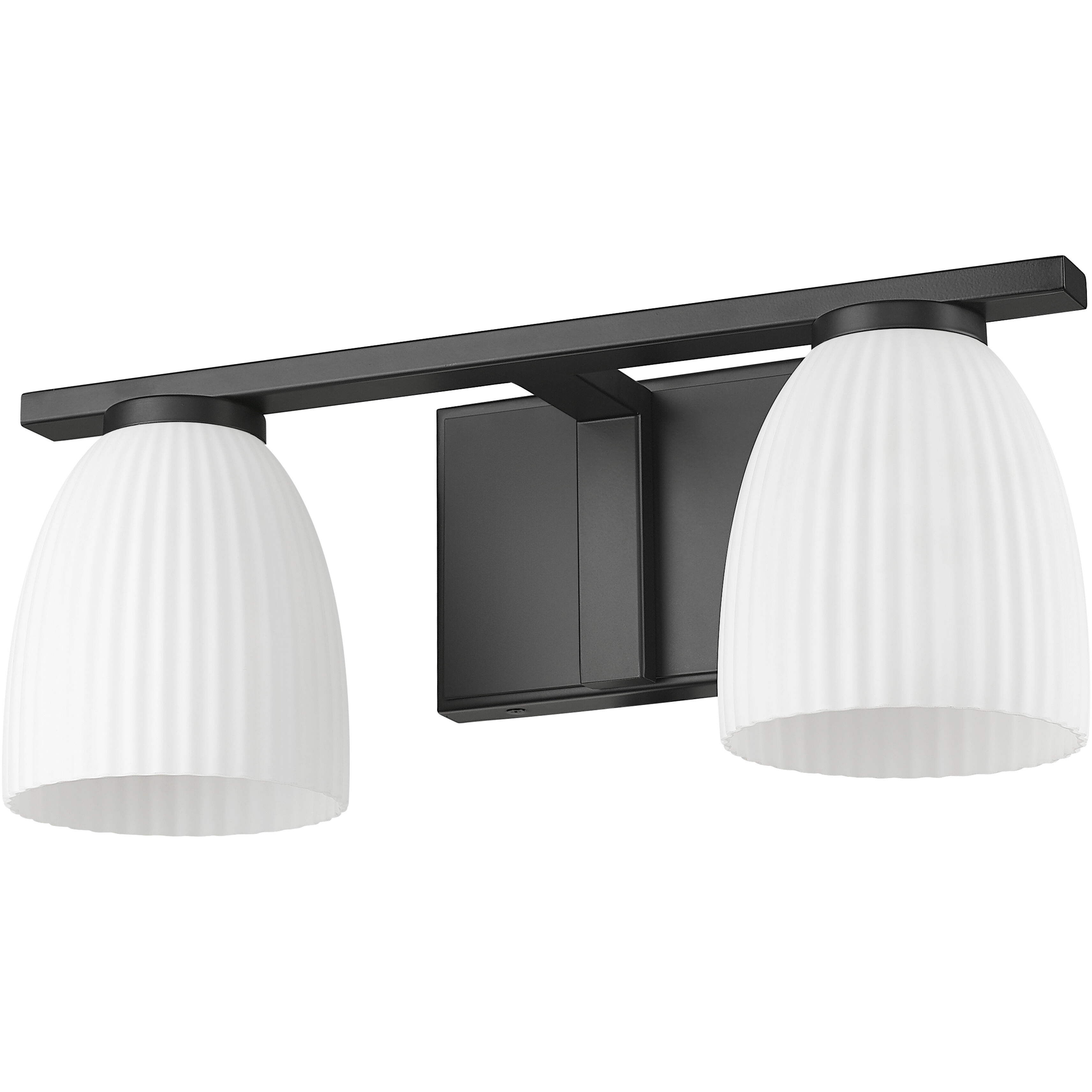 Naya 2 Light 16 inch Matte Black Bath Vanity Light Wall Light