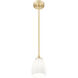 Oren 1 Light 5.5 inch Modern Gold Pendant Ceiling Light