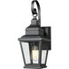 Raphael 1 Light 19.25 inch Sand Black Outdoor Wall Light in Soft Sand Black