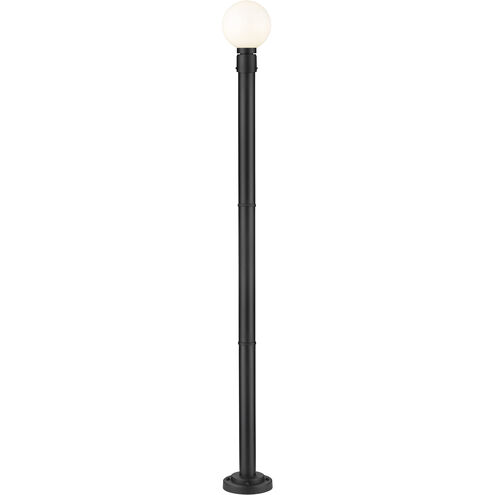 Laurent 1 Light 85 inch Black Outdoor Post Mount Fixture