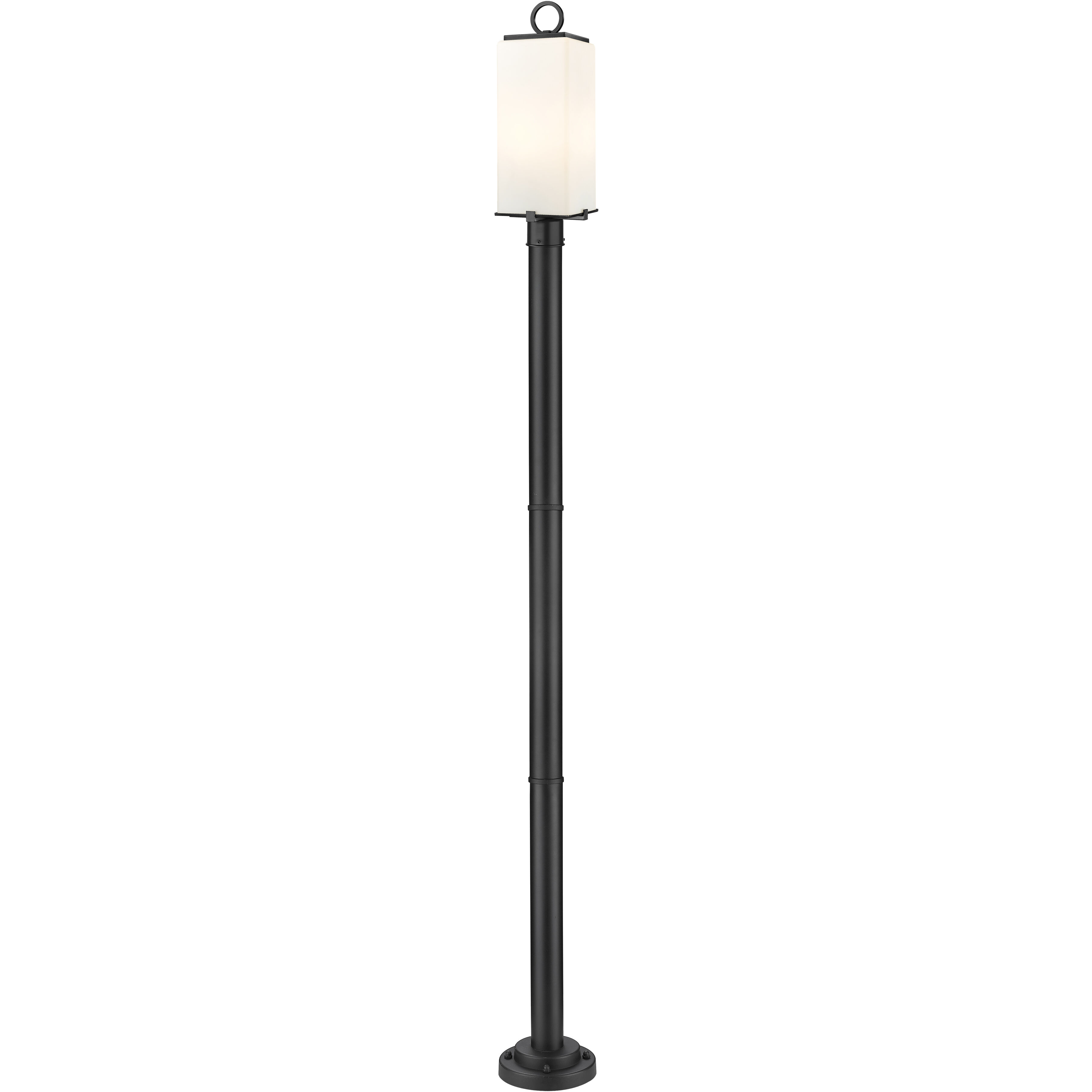 Sana 2 Light 94 inch Black Outdoor Post Mounted Fixture