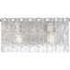 Glacier 2 Light 15 inch Brushed Nickel Vanity Wall Light