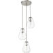 Ayra 3 Light 18 inch Brushed Nickel Chandelier Ceiling Light