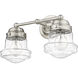 Vaughn 2 Light 15.5 inch Brushed Nickel Vanity Wall Light