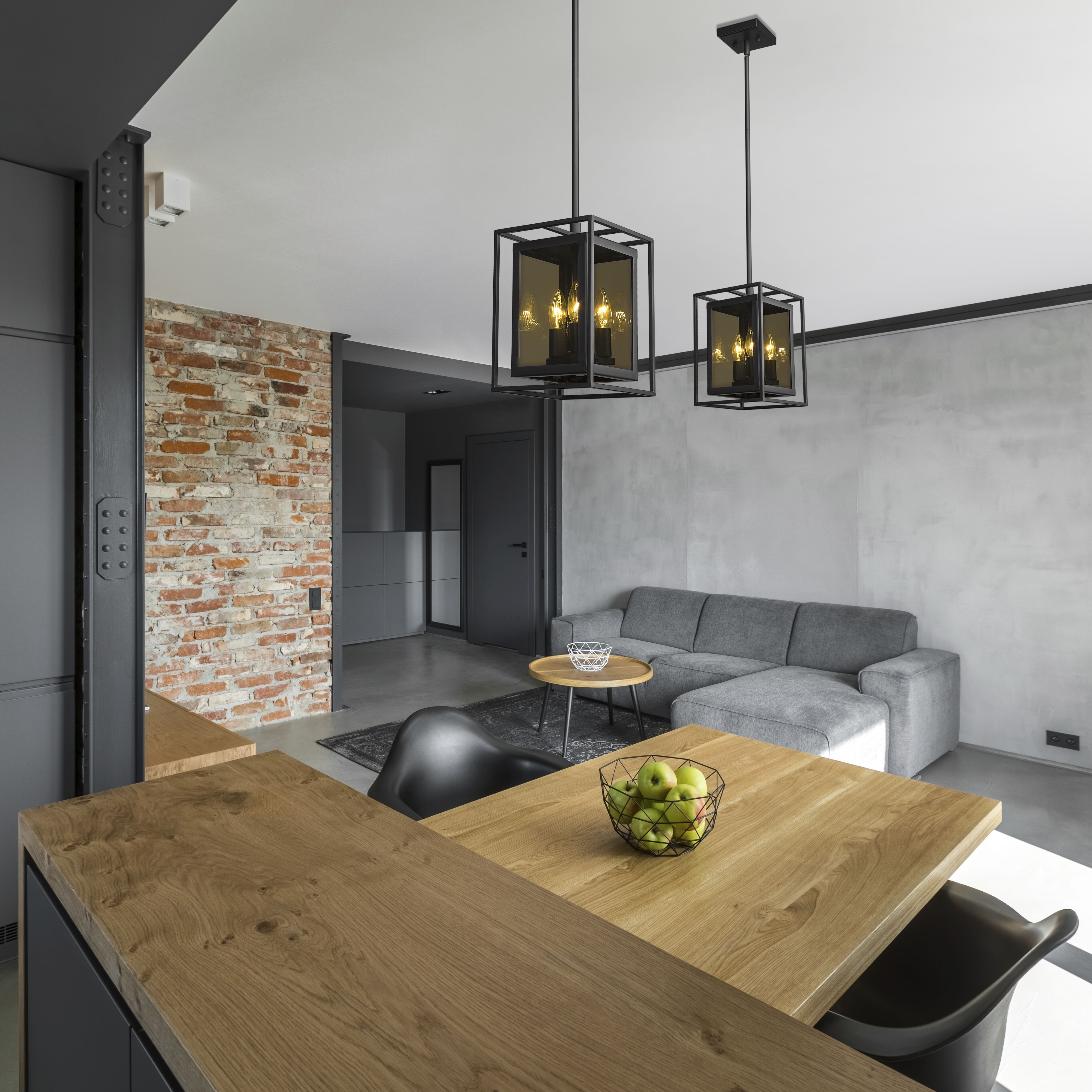 Infinity 3 Light 8 inch Misty Charcoal Pendant Ceiling Light