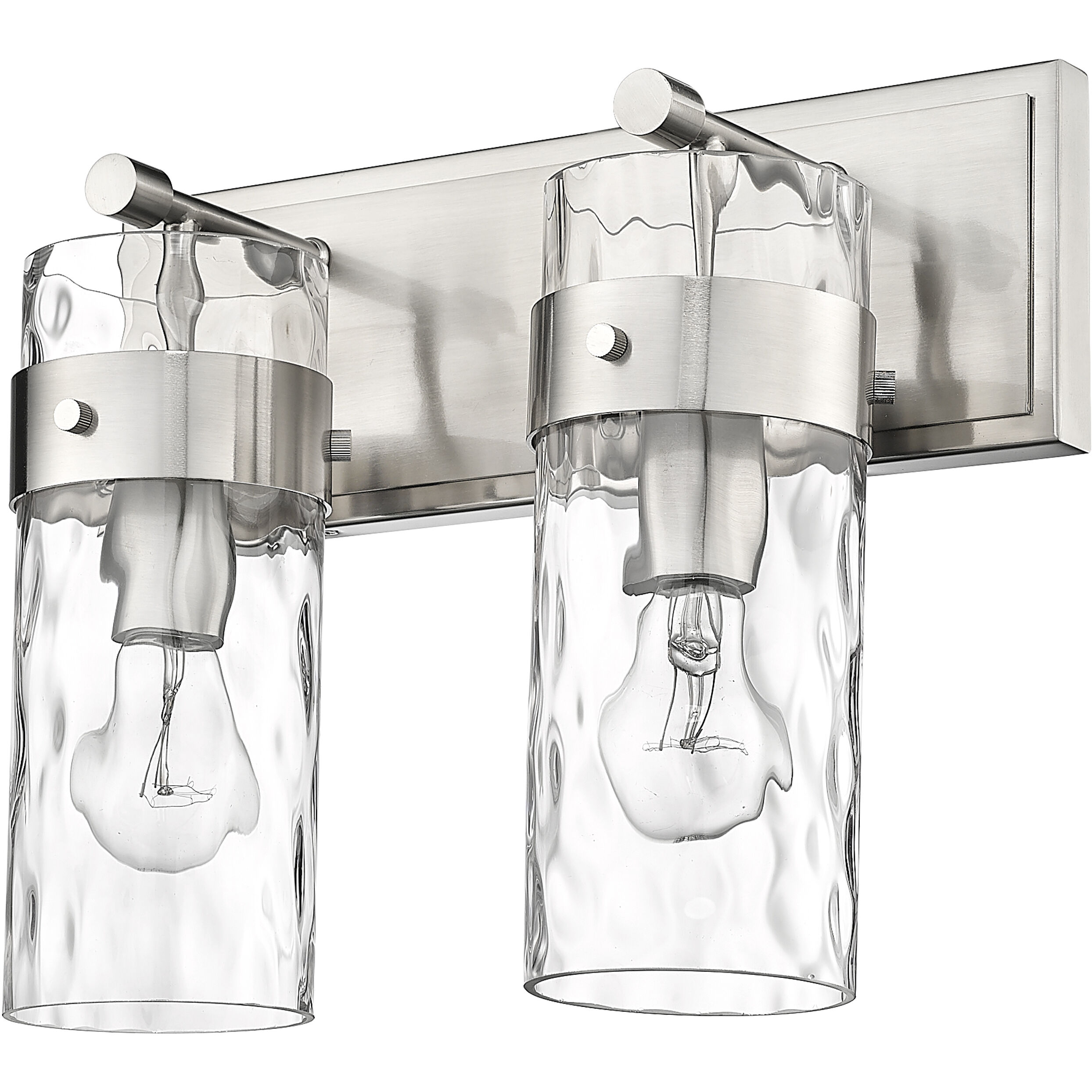 Fontaine 2 Light 14 inch Brushed Nickel Vanity Wall Light