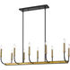 Haylie 10 Light 14.50 inch Island Light