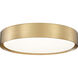 Kawan LED 16 inch Modern Gold Flush Mount Ceiling Light