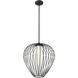 Savanti 1 Light 18 inch Matte Black Pendant Ceiling Light