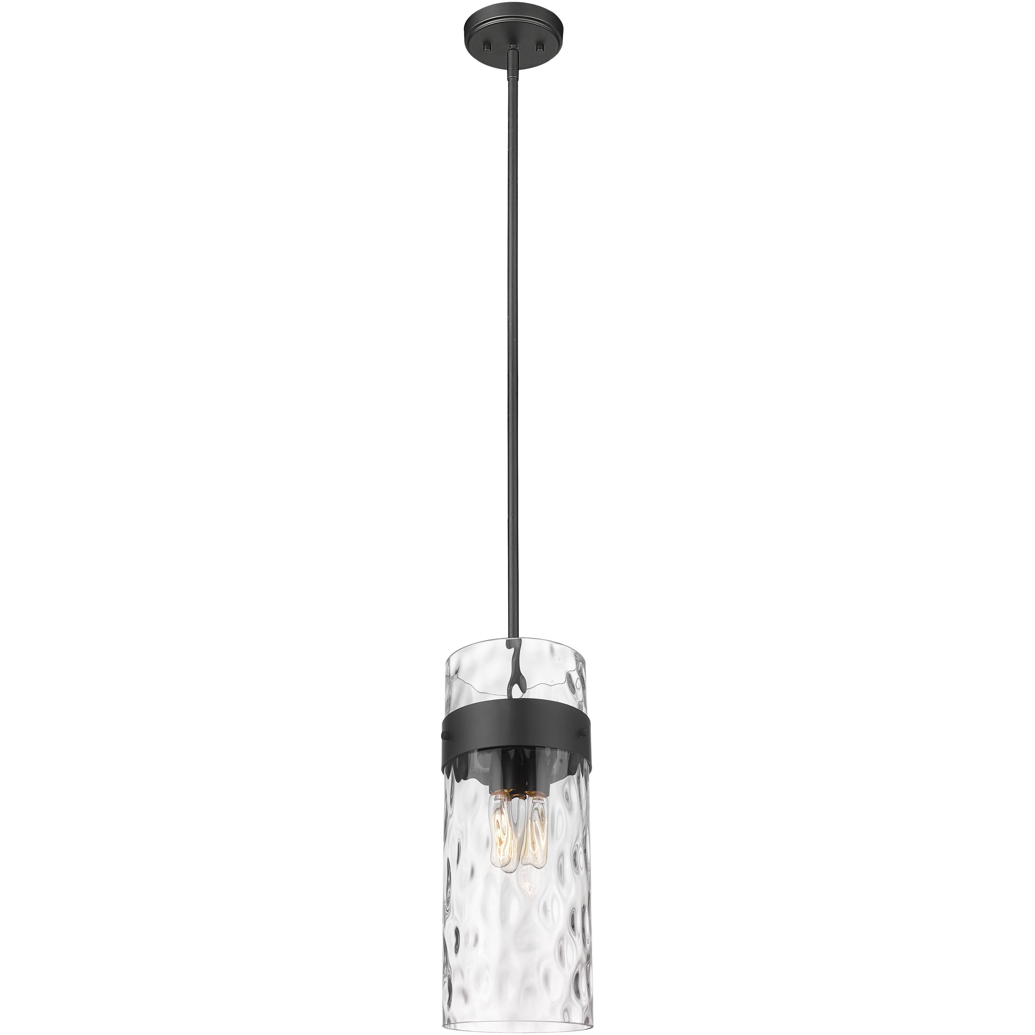 Fontaine 3 Light 9 inch Matte Black Pendant Ceiling Light