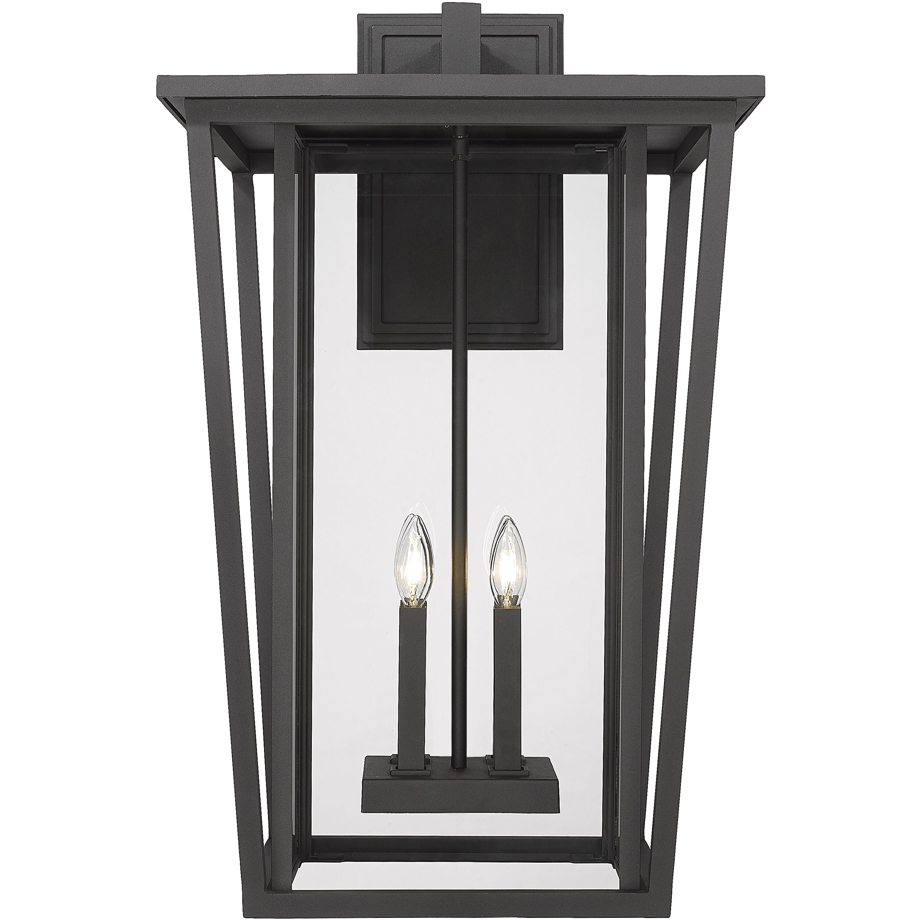 Seoul 4 Light 30.25 inch Black Outdoor Wall Light