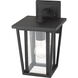 Seoul 1 Light 11.5 inch Black Outdoor Wall Light