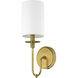 Ella 1 Light 5 inch Rubbed Brass Wall Sconce Wall Light