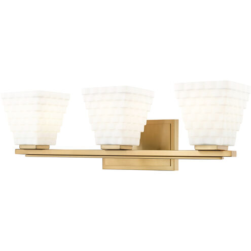 Annalise 3 Light 24 inch Modern Gold Vanity Wall Light
