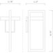 Luttrel LED 25 inch Black Outdoor Wall Light