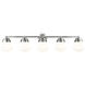 Vaughn 5 Light 40.75 inch Chrome Vanity Wall Light