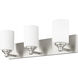 Soledad 3 Light 23 inch Brushed Nickel Vanity Wall Light