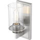 Savannah 1 Light 4.5 inch Brushed Nickel Wall Sconce Wall Light