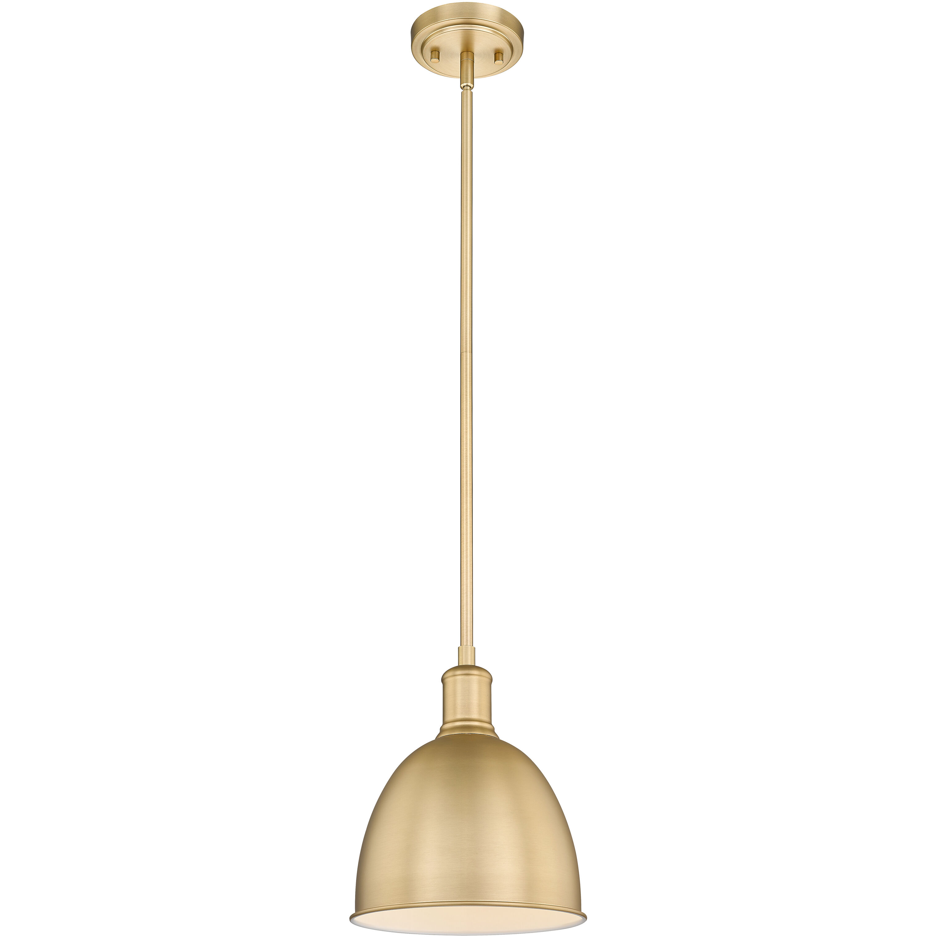 Sawyer 1 Light 8.25 inch Classic Brass Pendant Ceiling Light