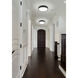Stari LED 16.75 inch Matte Black Flush Mount Ceiling Light
