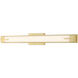 Chase LED 33 inch Modern Gold Bath Vanity Light Wall Light