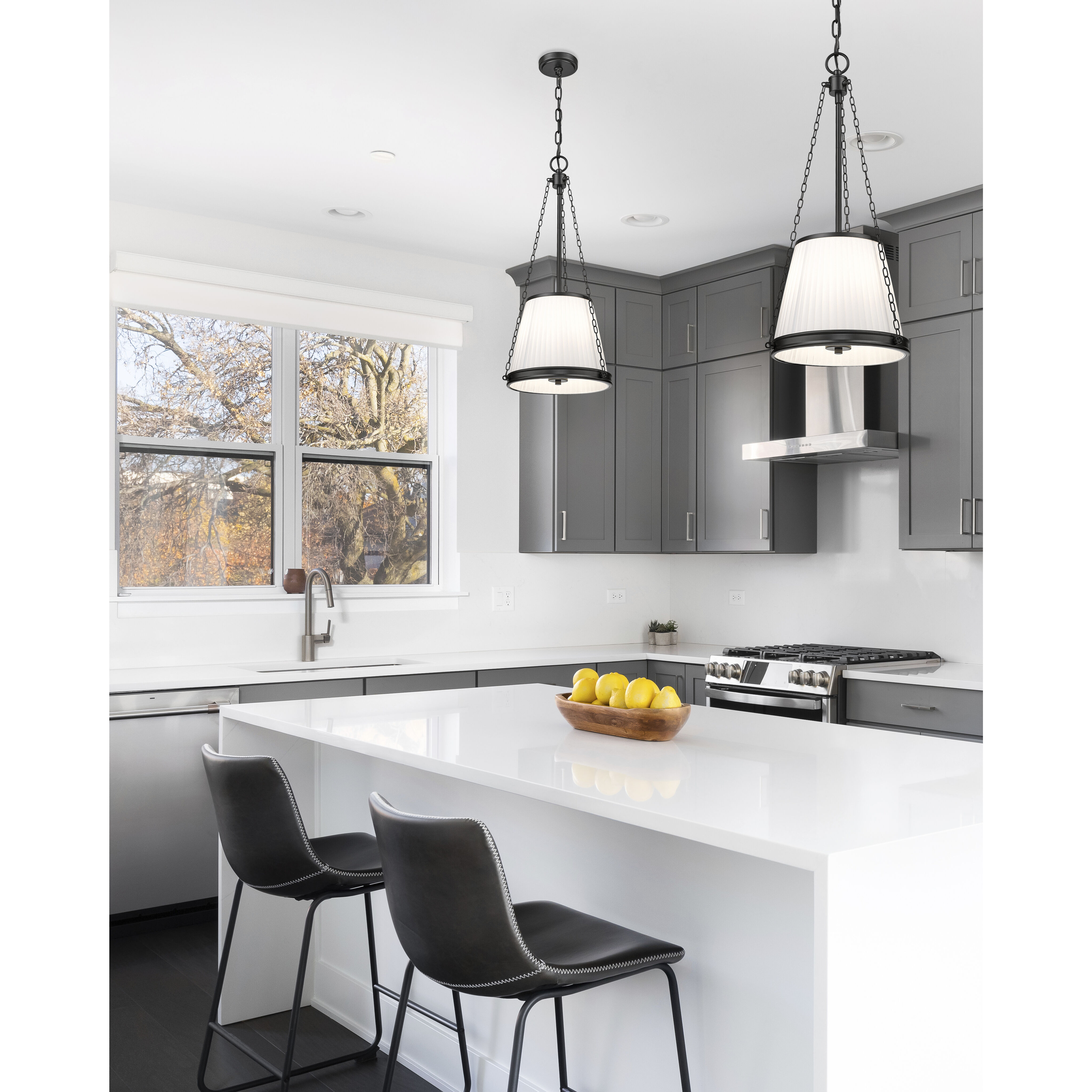 Madeline 4 Light 12 inch Matte Black Pendant Ceiling Light