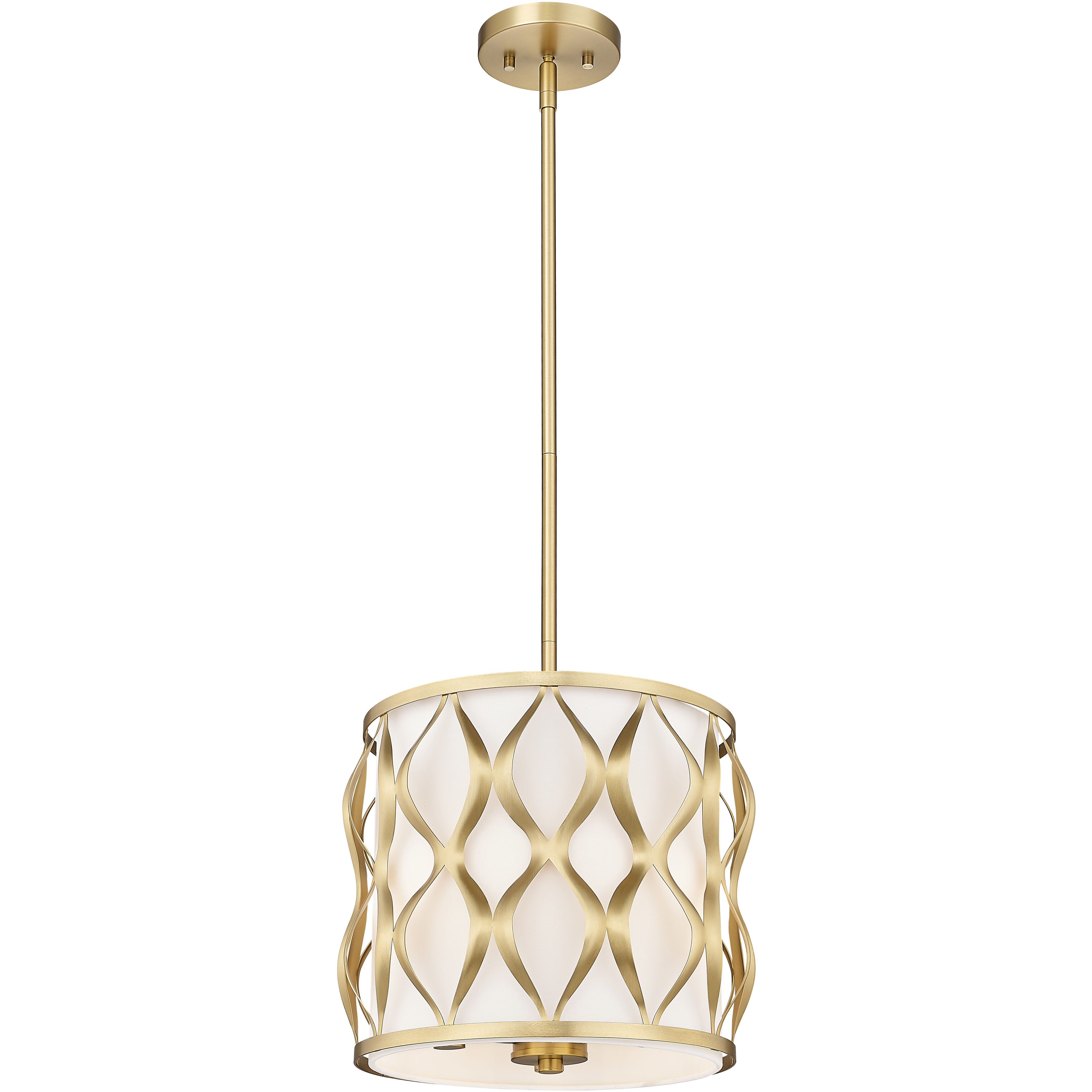 Harden 3 Light 12 inch Modern Gold Pendant Ceiling Light
