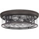 Clarion 4 Light 20.75 inch Bronze Flush Mount Ceiling Light