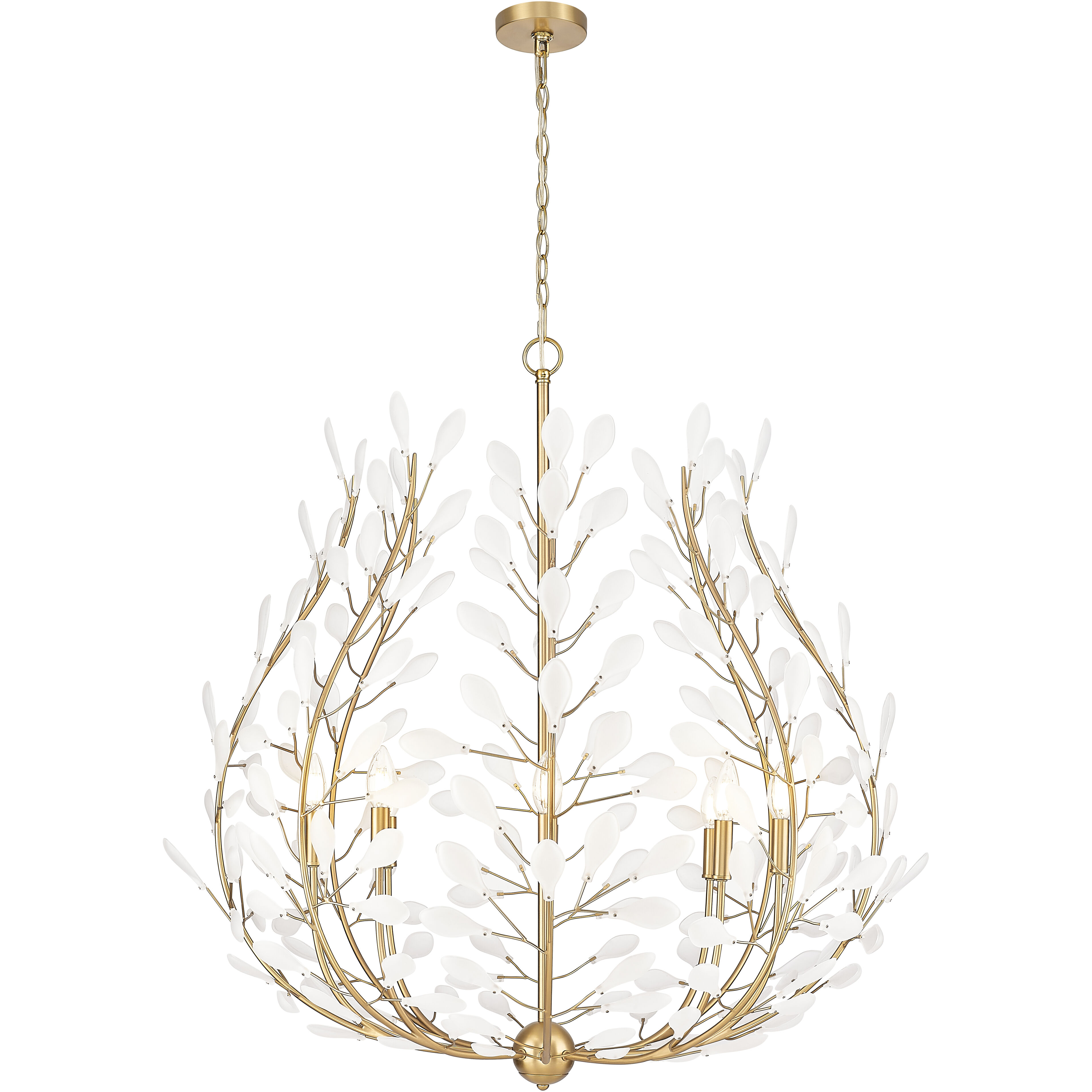 Claudine 8 Light 38 inch Modern Gold Chandelier Ceiling Light