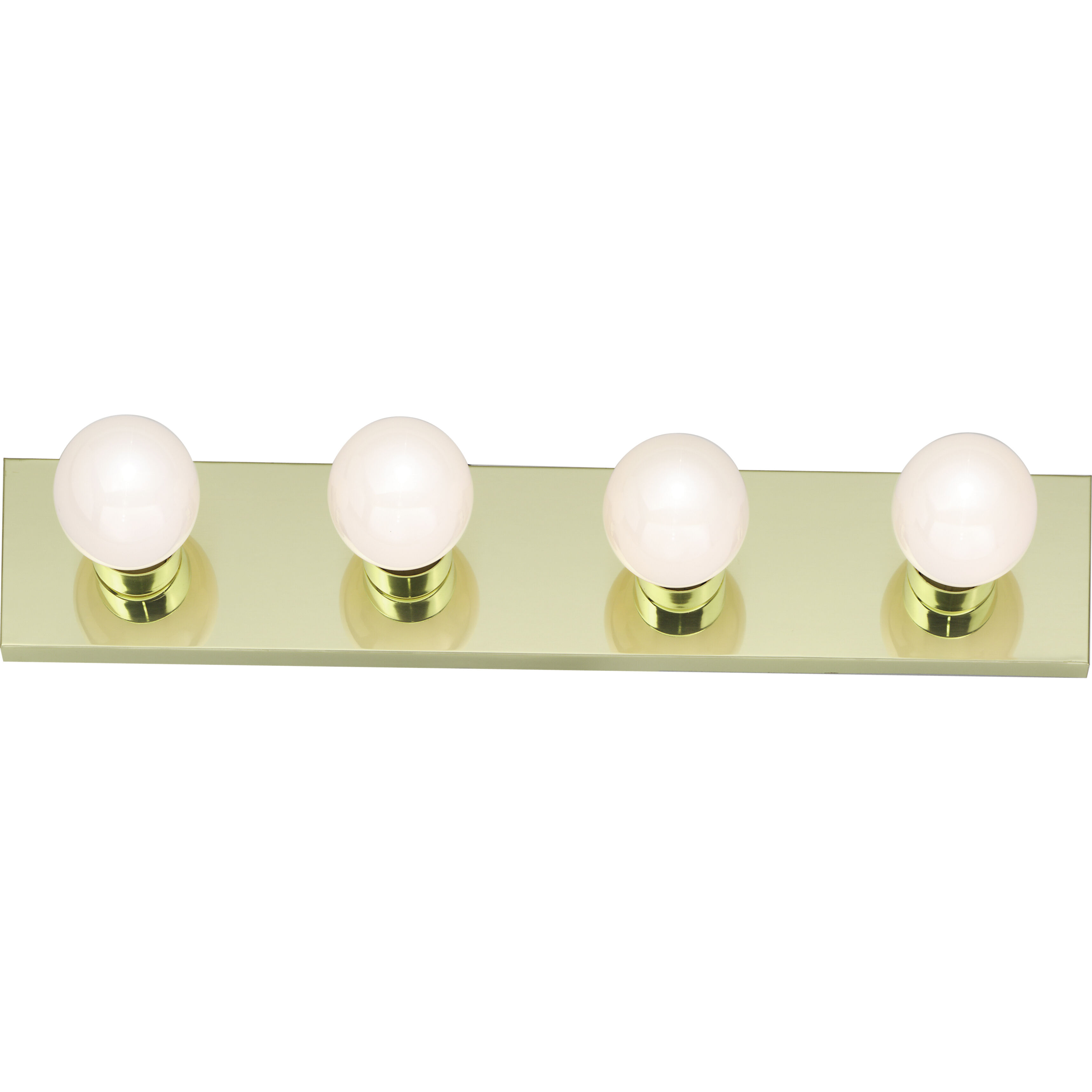 Brentwood 4 Light 24 inch Polished Brass Bath Light Wall Light