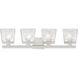 Astor 4 Light 29 inch Brushed Nickel Vanity Wall Light