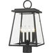 Broughton 4 Light 22.5 inch Black Outdoor Post Mount Fixture