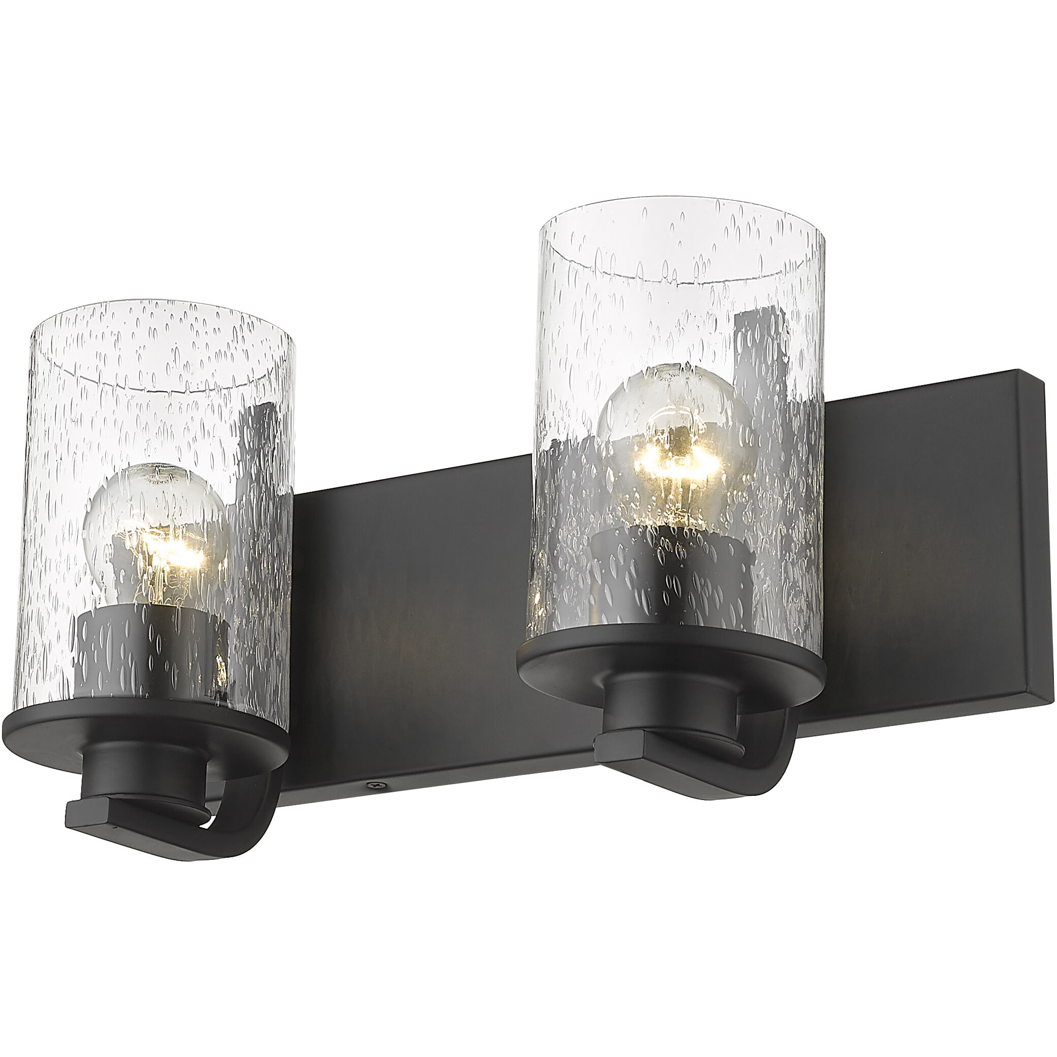 Beckett 2 Light 16 inch Matte Black Vanity Wall Light